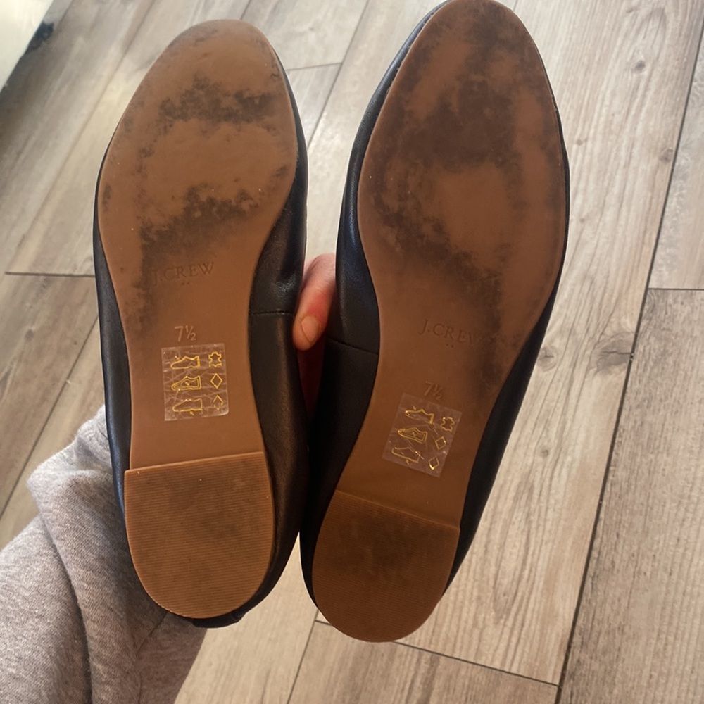 J Crew Black Ballet Flats Womens Size 7.5 NWOT - Picture 5 of 9